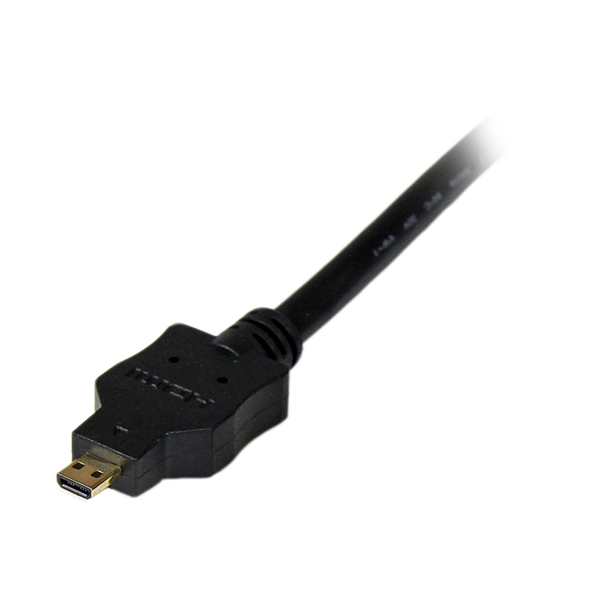EAN 0065030853163 - StarTech.com HDDDVIMM1M adaptador de cable de vídeo Micro-HDMI Negro imagen 2