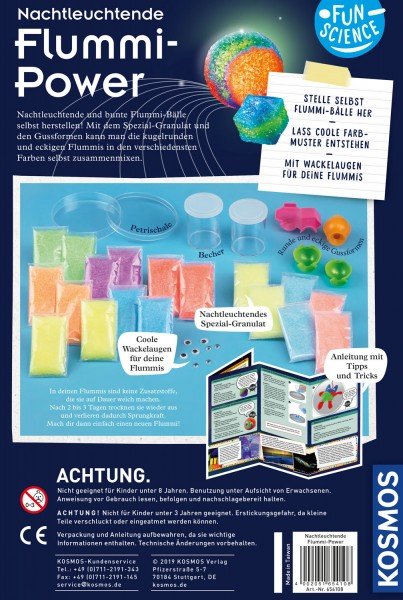 Kosmos Fun Science Pelota Saltarina Noctilucente, Caja De Experimentos 654108