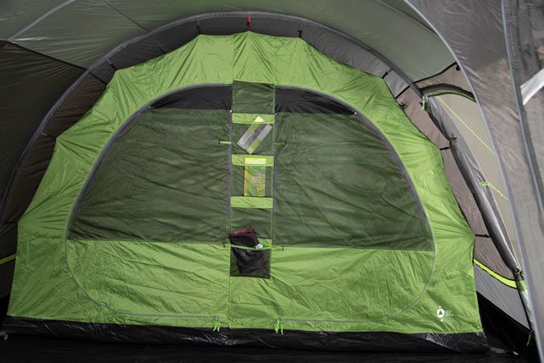 High Peak Bozen 6.0 Verde, Gris, Blanco Tienda Tipo Túnel