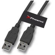 Cable Phoenix Usb A Macho A Macho 3m Negro