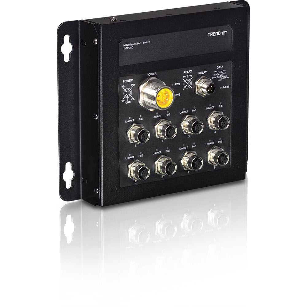EAN 0710931161410 - Trendnet TI-TPG80 switch Gestionado Energía sobre Ethernet (PoE) Negro imagen 1