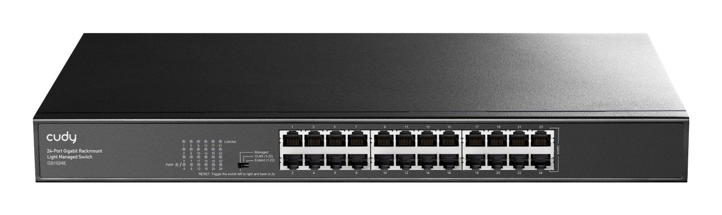 EAN 6971690794040 - Cudy GS1024E switch Gestionado Gigabit Ethernet (10/100/1000) Negro imagen 1