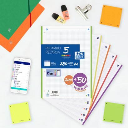 EAN 8412771039745 - Oxford 400150903 papel de cuaderno 210 x 297 mm (A4) 250 hojas imagen 2