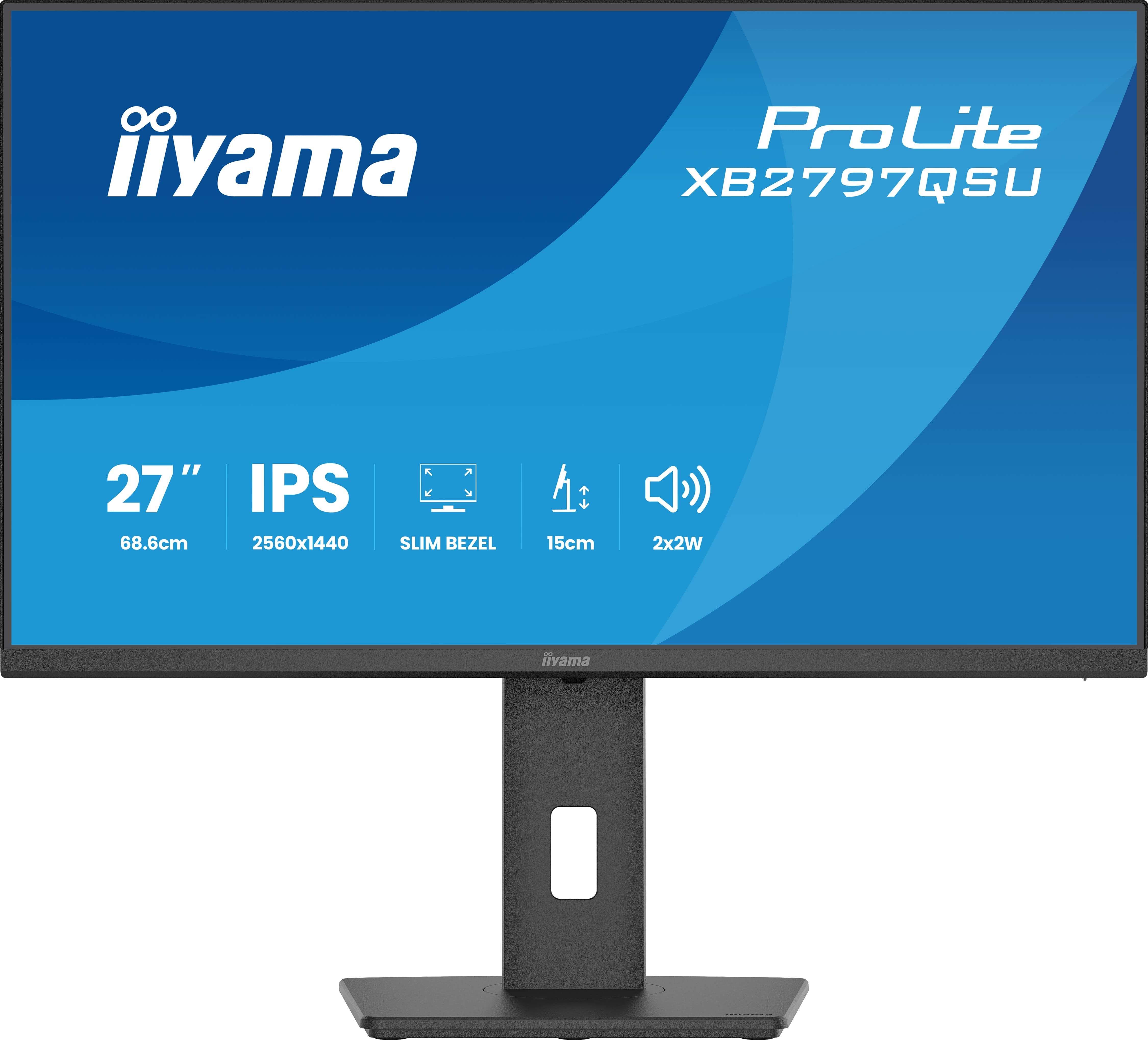 Iiyama 68.6cm 27" Xb2797qsu-B1 16:9 2xhdmi+Dp+2xusb-C