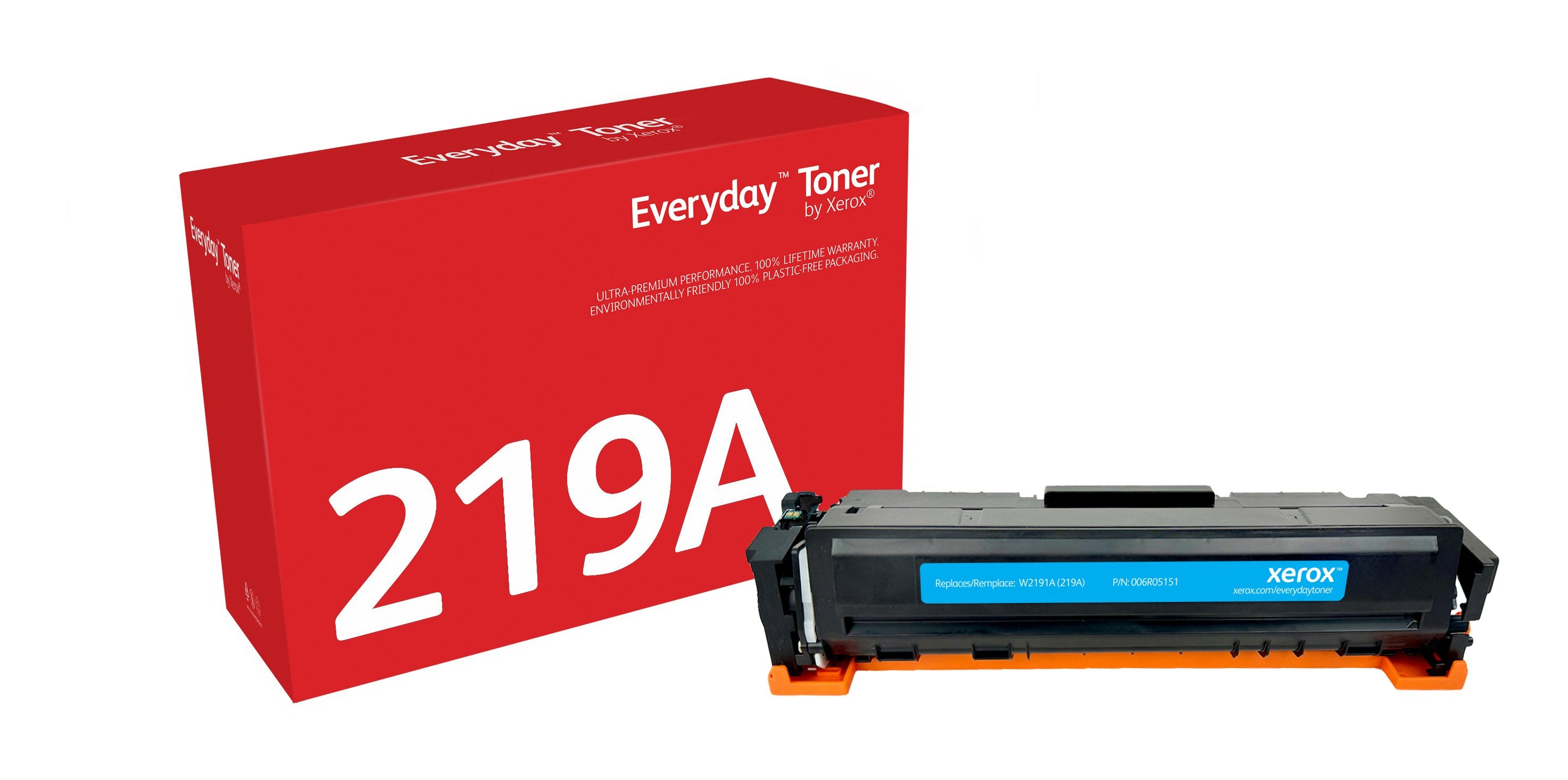 Xerox Everyday Toner Cyan Para Hp 219a W2191a Aprox. 1200 Copias