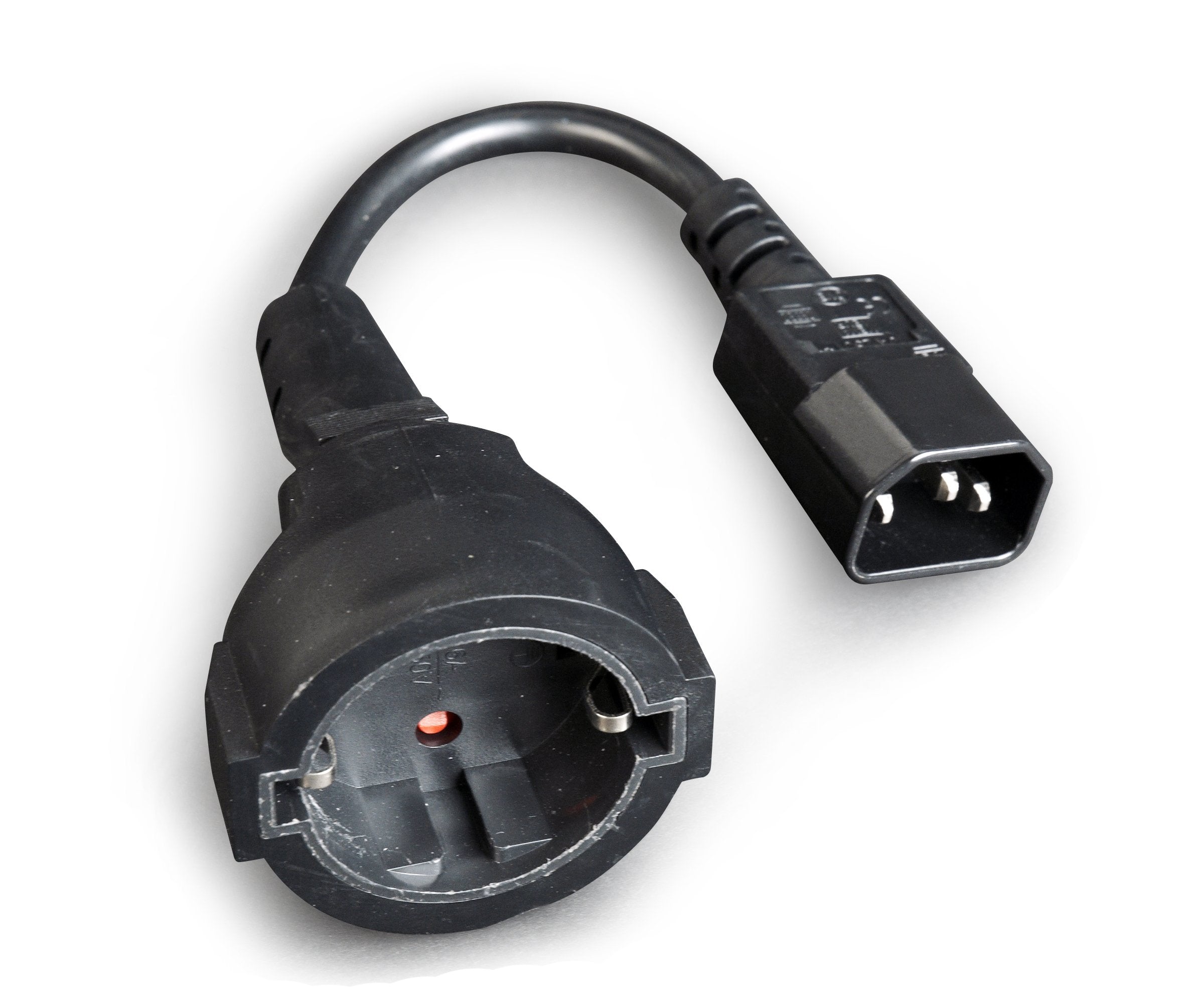 Gembird Cable De Alimentacion Schucko A C14 H/M Negro 0.15m  Pc-Sfc14m-01