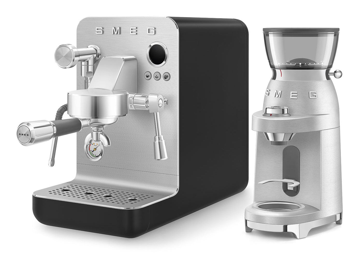 Smeg Espresso Coffee Machine Collection Black Emc02blmeu