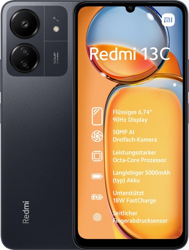Smartphone Xiaomi Redmi 13c 4gb 128gb 6.74' Negro Medianoche