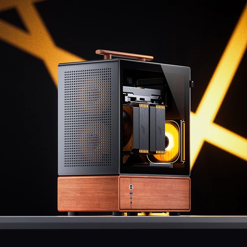 Jonsbo T7 Pc-Gehäuse, Midi-Tower, Matx, Tempered Glass - Schwarz