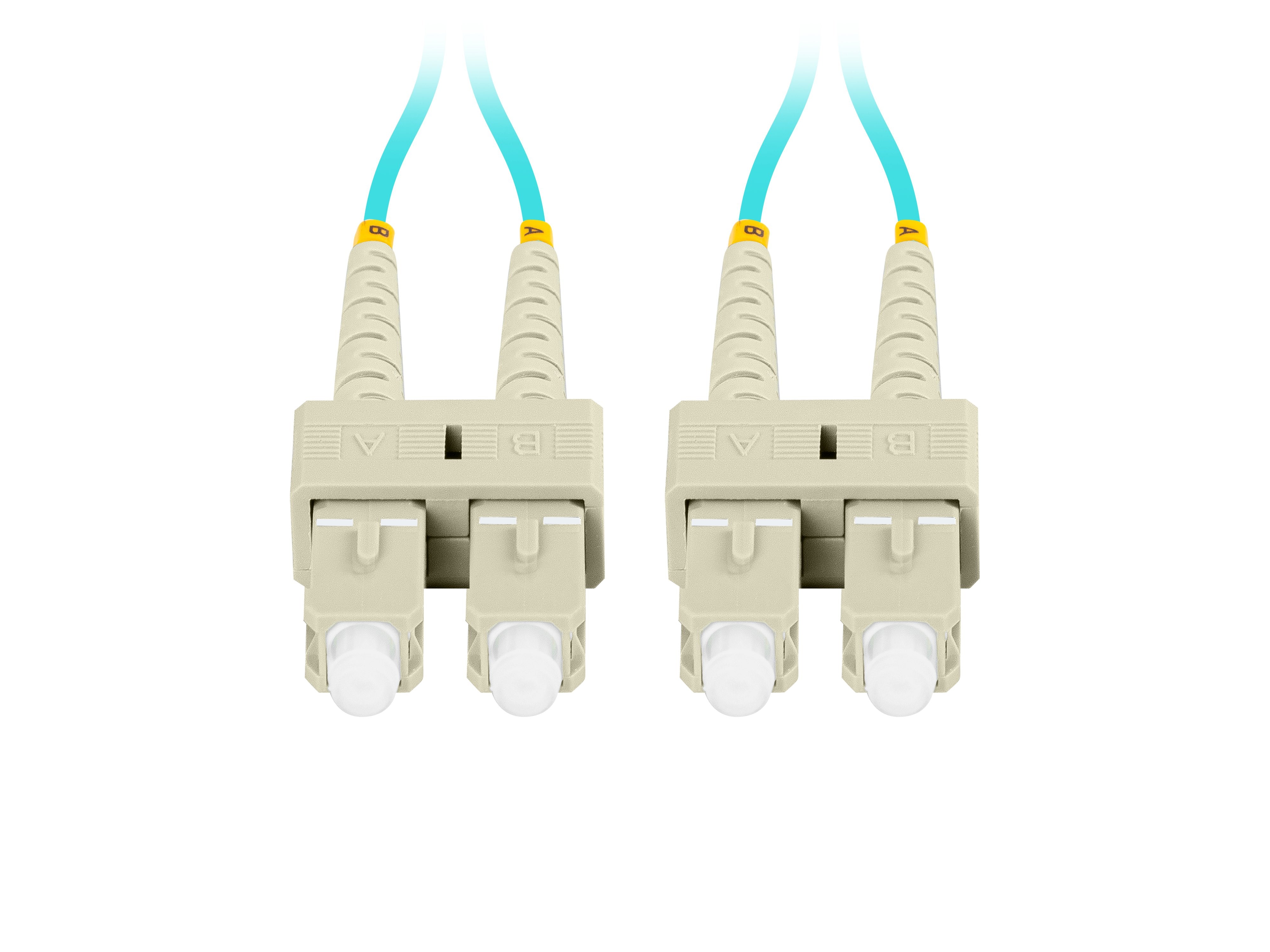 Cable Fibra Óptica 5m Lanberg Multi Sc/Upc-Sc/Upc Duplex Om3 50/125 Lszh Azul