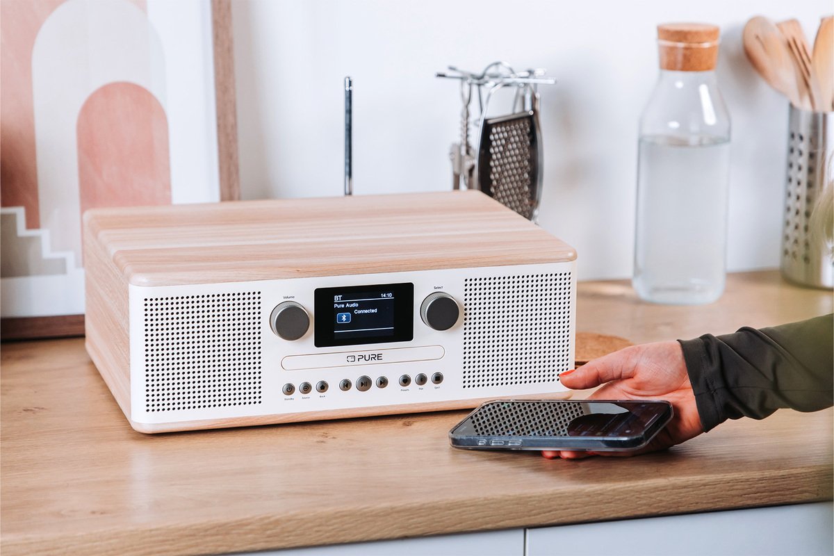 Pure Classic C-D6 Digitalradio White Oak Eu Uk