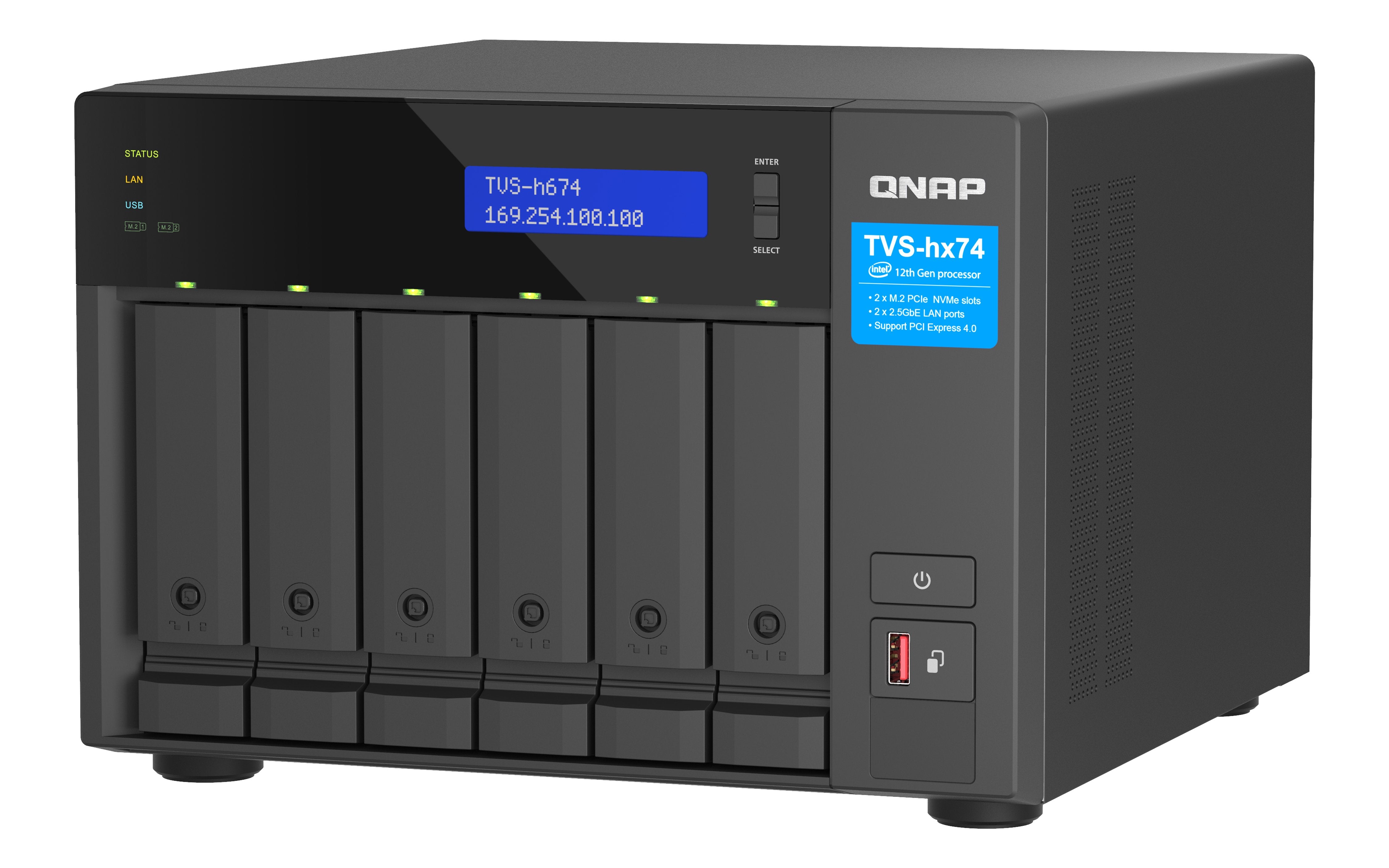EAN 4711103082379 - QNAP TVS-h674 NAS Torre Intel® Core™ i3 i3-12100 16 GB DDR4 0 TB QuTS hero Negro imagen 5