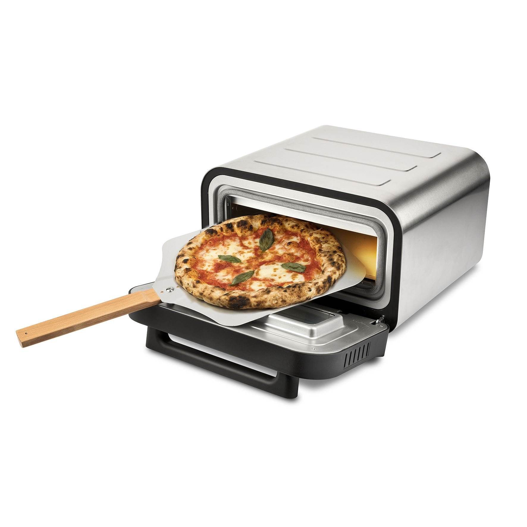 EAN 8055176403041 - G3 Ferrari Pizza Pro 2 minuti fabricante de pizza y hornos 1 Pizza(s) 1850 W Negro, Plata imagen 7