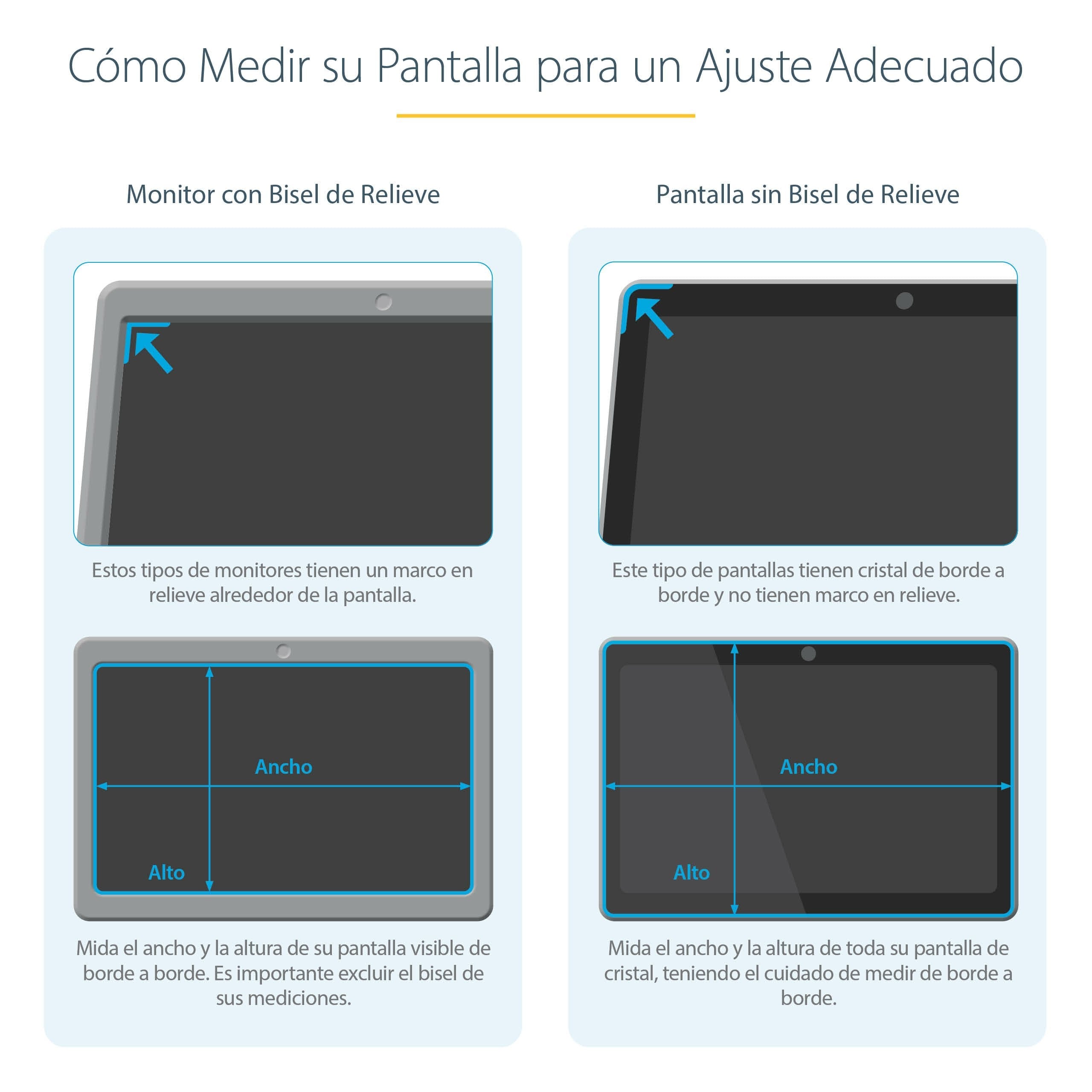 Startech.Com Filtro De Privacidad Para Portátil De 13,3in - Filtro Para Monitor Para Pantalla Ancha 16:9 - Protector De Pantalla - Reducción De Luz Azul Del 51% - Mate/Brillante