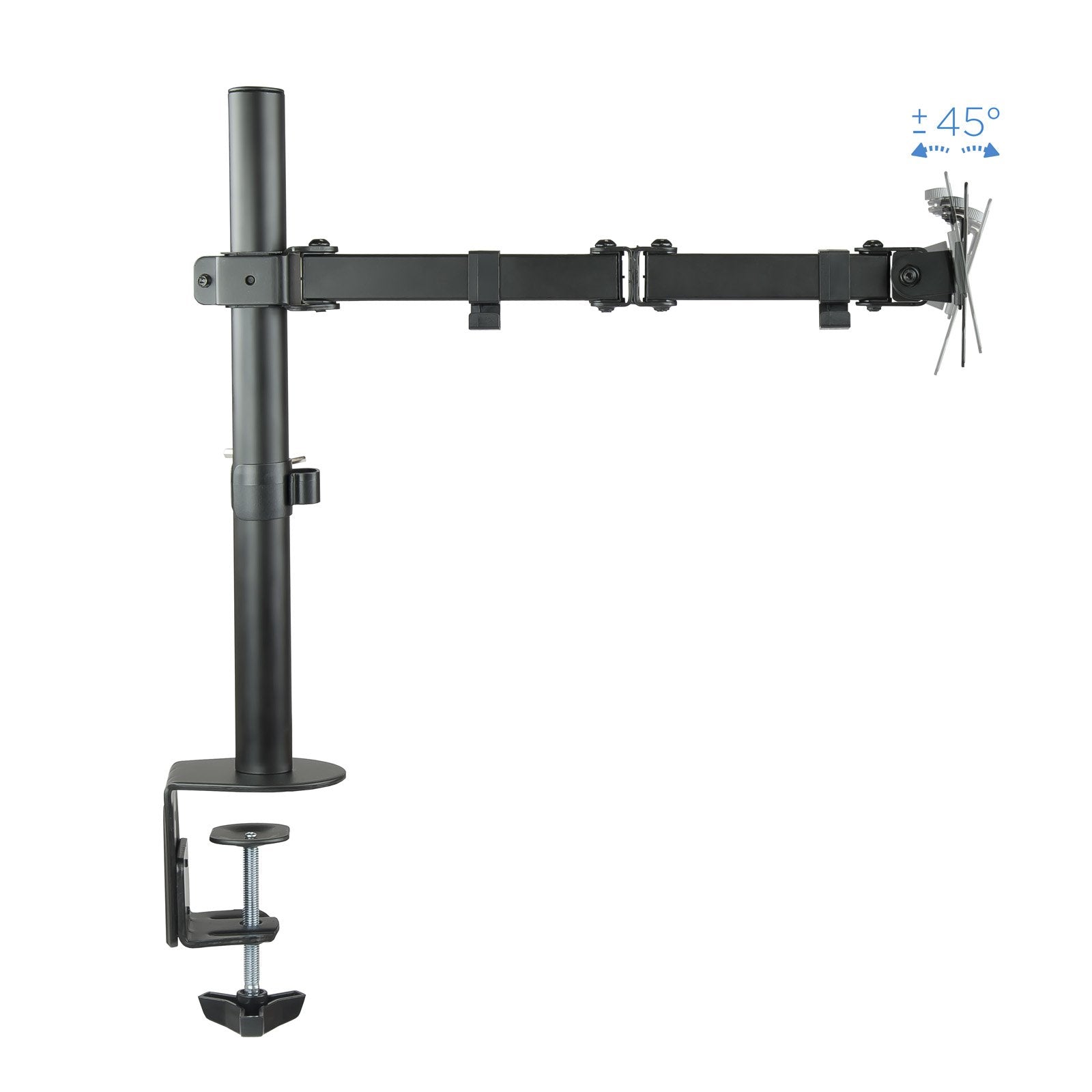 Tooq Soporte De Mesa Con Brazo Articulado Para Monitor De 13"-32" - Giratorio E Inclinable - Gestion De Cables - Peso
