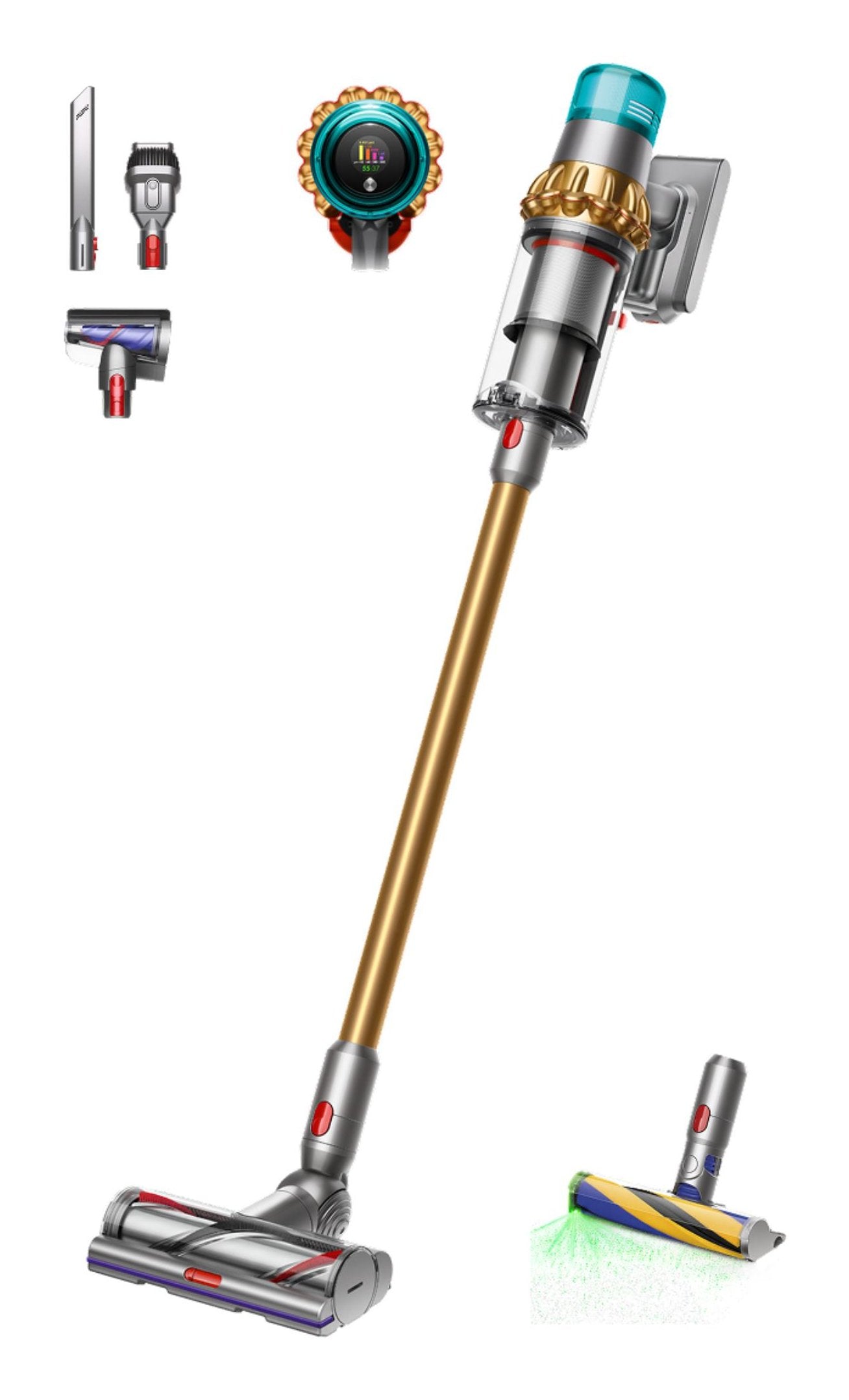 EAN 5025155081761 - Dyson V15 Detect Absolute Aspiradora escoba 2 en 1 Batería Secar HEPA Sin bolsa Oro imagen 1