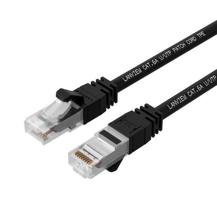 EAN 5715063269121 - Lanview LV-SFTP6A01B cable de red Negro 1 m Cat6a S/FTP (S-STP) imagen 1