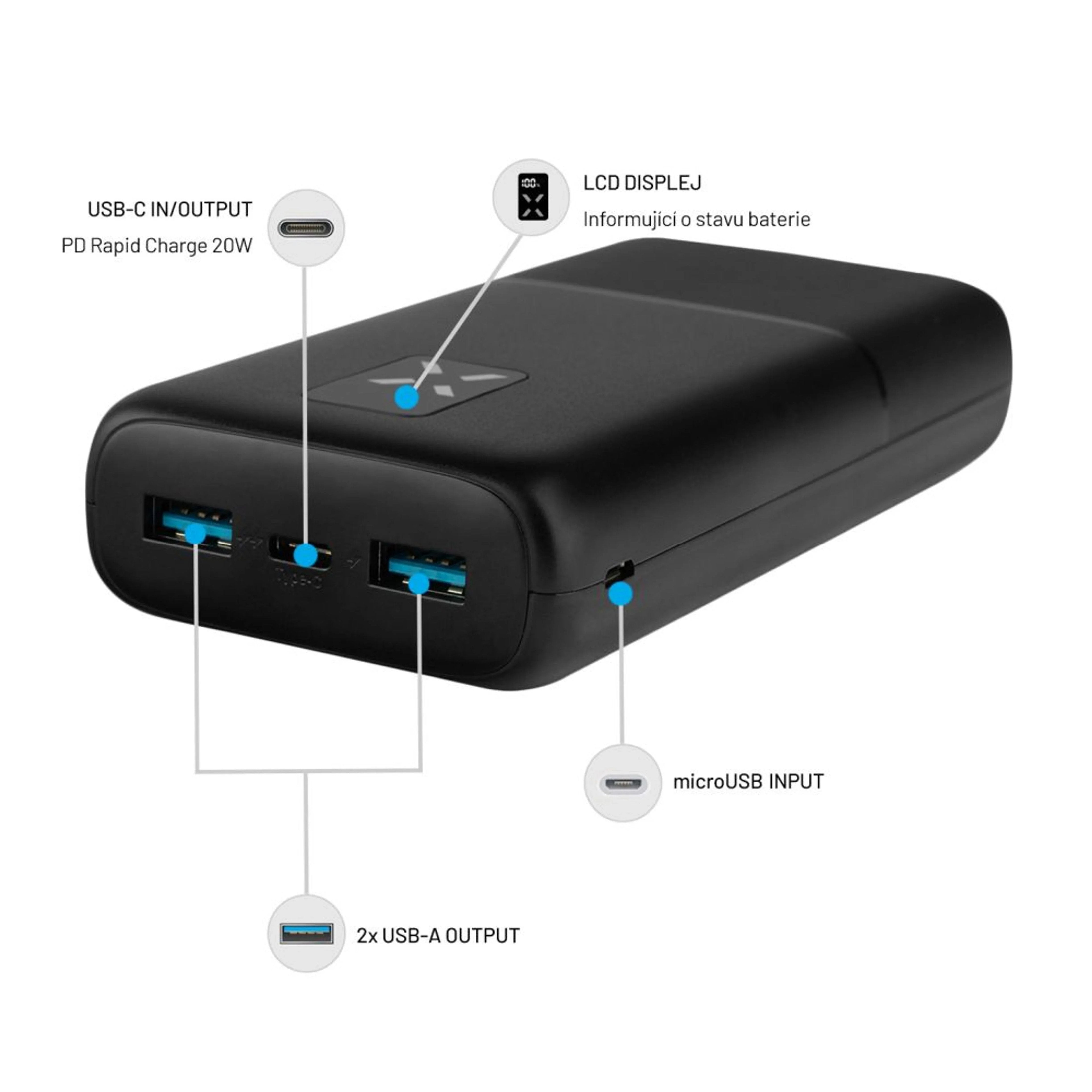 EAN 8591680146505 - FIXED FIXZEN-20-BK batería externa Polímero de litio 20000 mAh Negro imagen 5