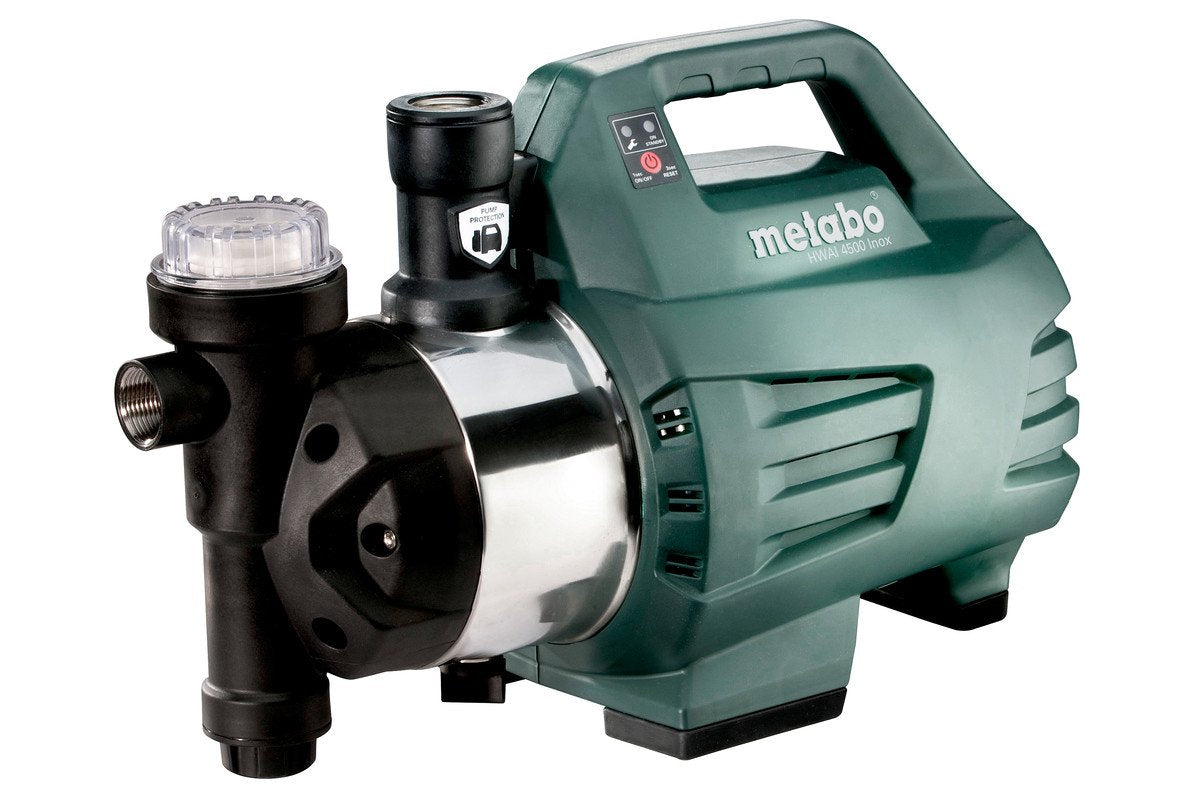 Metabo Hwai 4500 Inox (600979000) Hauswasserautomat (Negro/Verde, 1300 Watt) 600979000