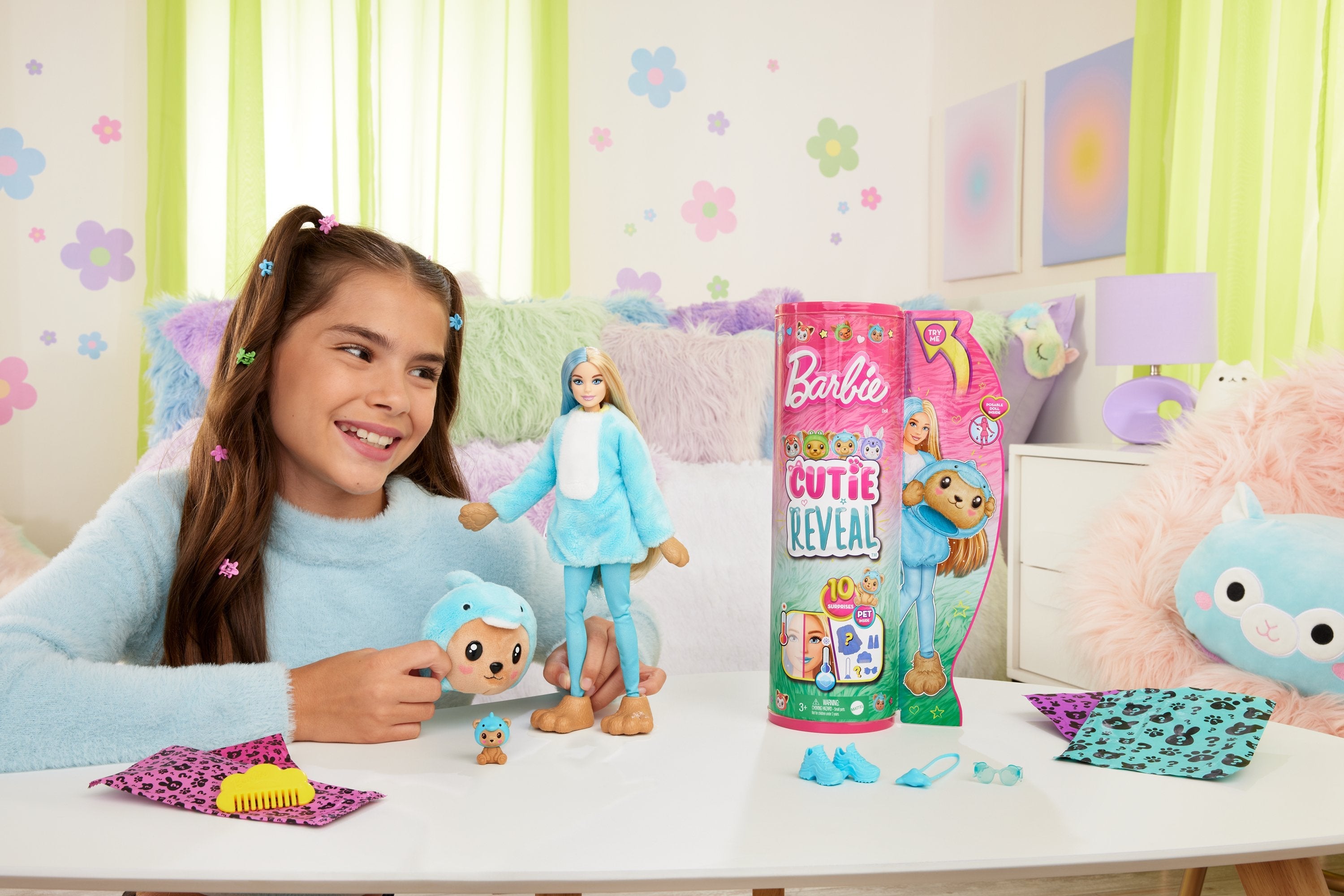 Muñeca Chelsea Cutie Reveal Serie Disfraces Osito Delfin Barbie