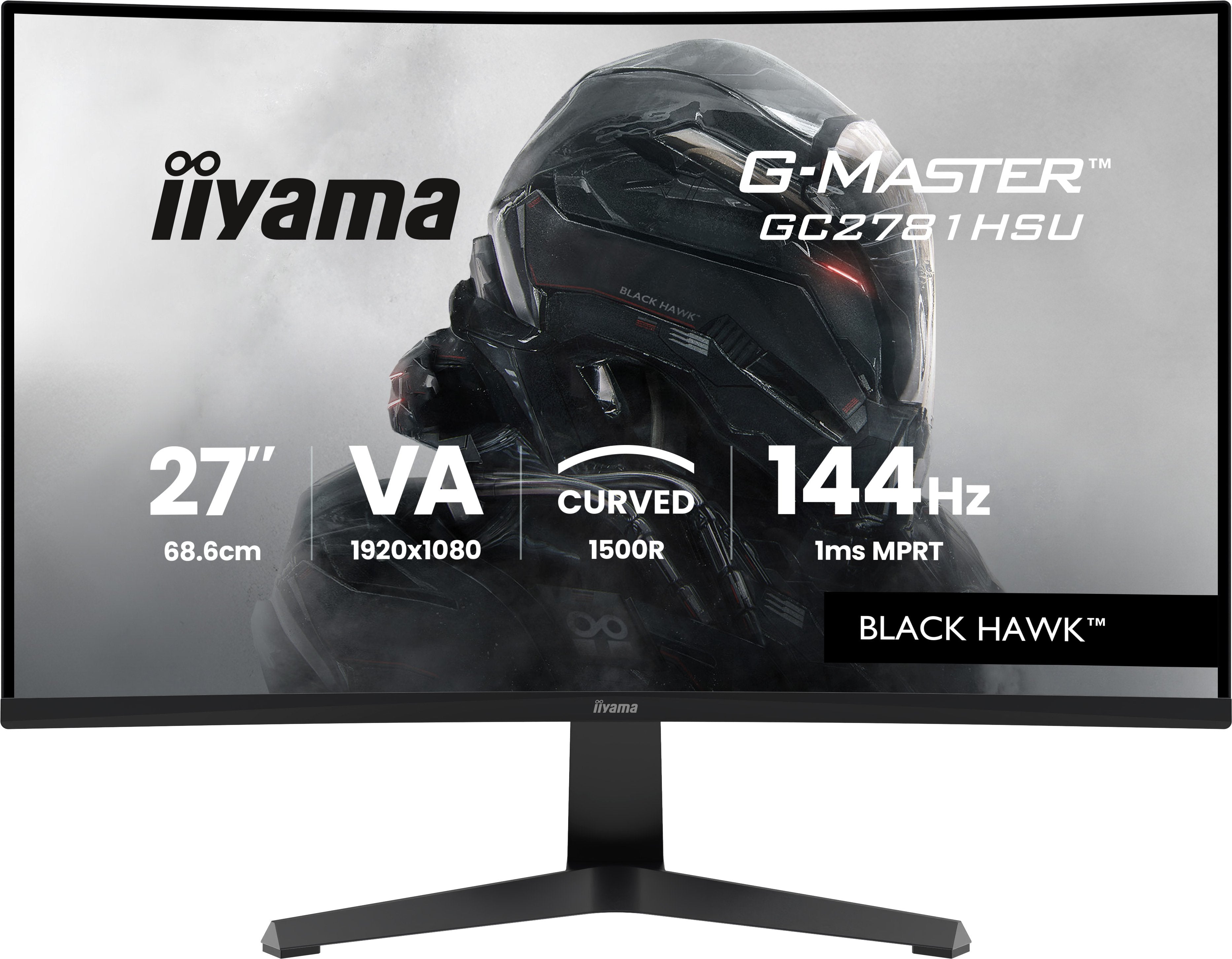 Iiyama 68.6cm 27" Gc2781hsu-B1 16:9 Hdmi+Dp Lift Ips