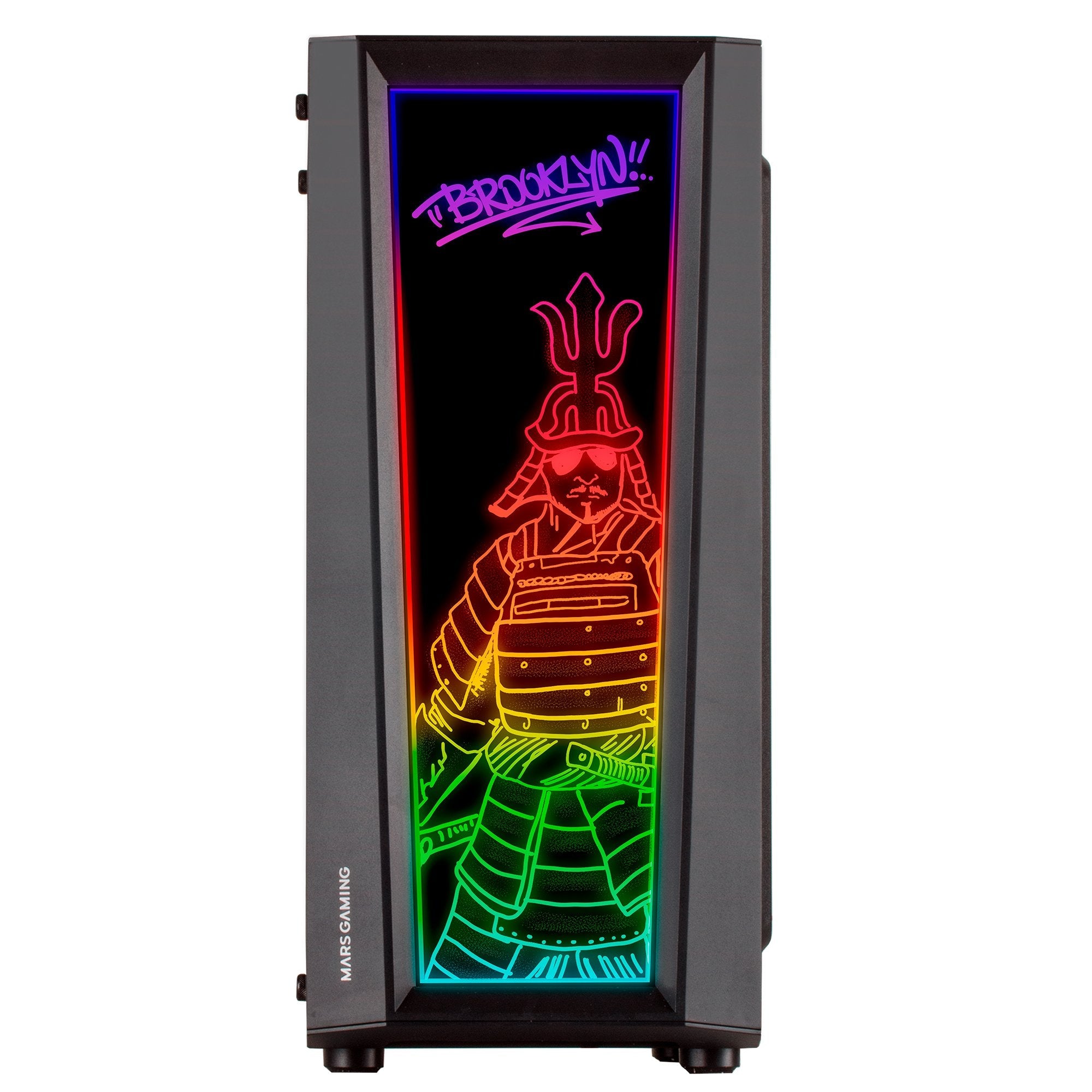 Caja Gaming Semitorre Mars Gaming Artística Mc-Art Negra