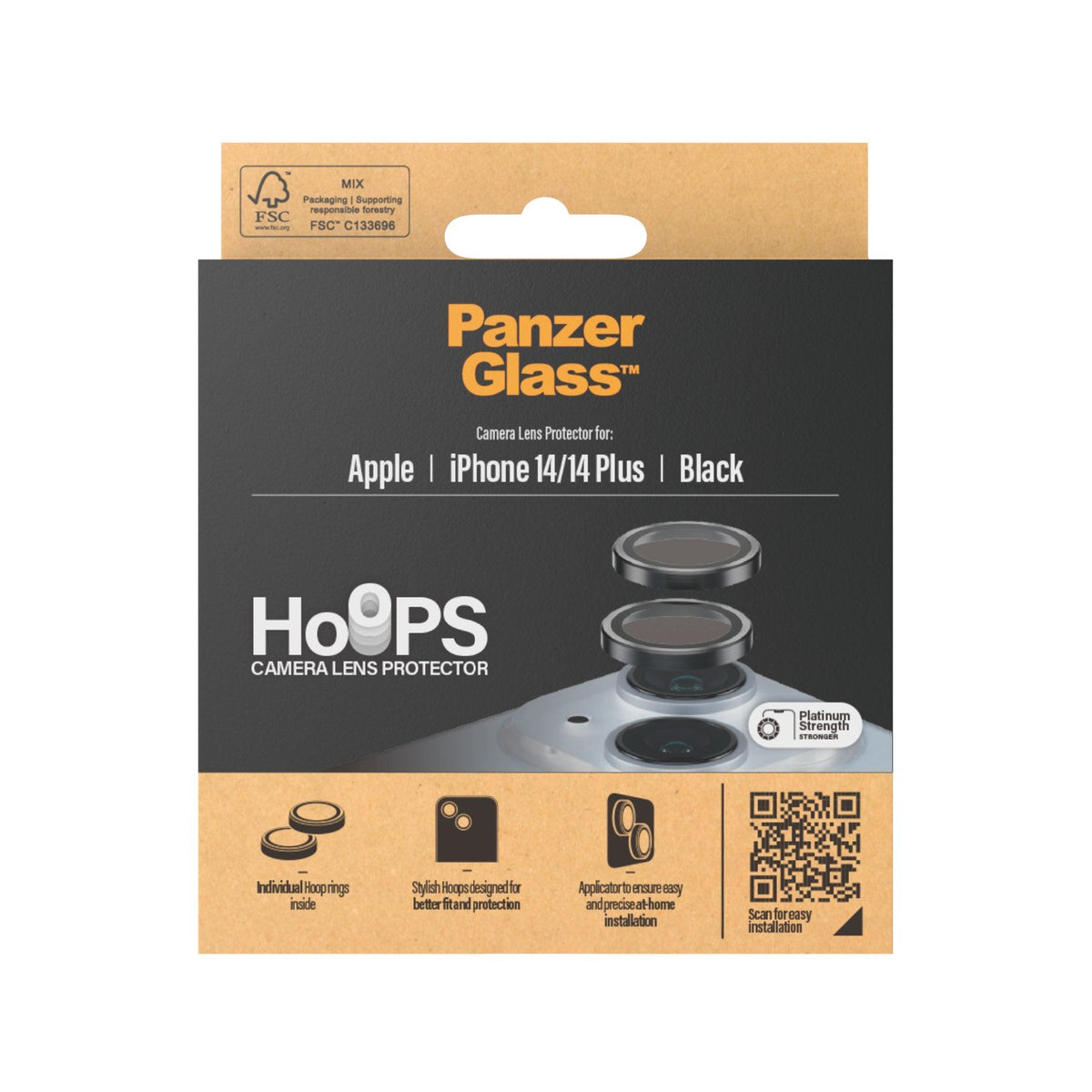 Protector De Pantalla Panzerglass Camera Rings Para  Iphone 14/14 Plus  1 Pieza(S)