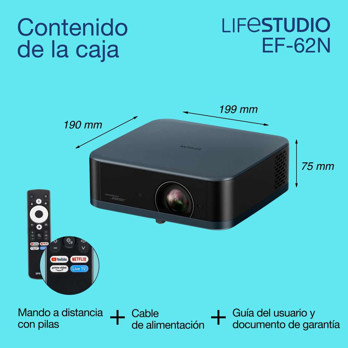 EAN 8715946741567 - Epson Lifestudio Pop Plus EF-62N 700 lúmenes ANSI 3LCD UHD 4K (3840x2160) imagen 6