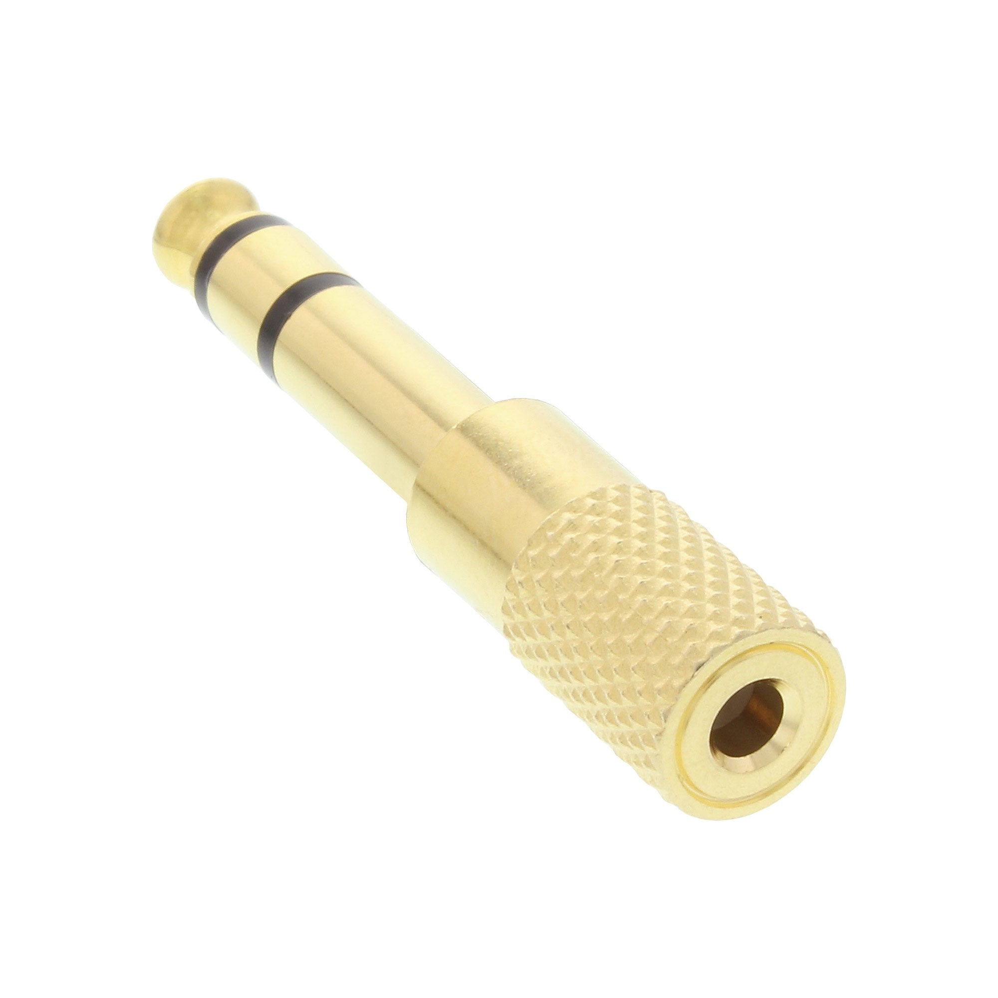 Inline® Audio Adaptador 6.3mm Macho / 3.5mm Hembra Stereo Gold Plated Metal