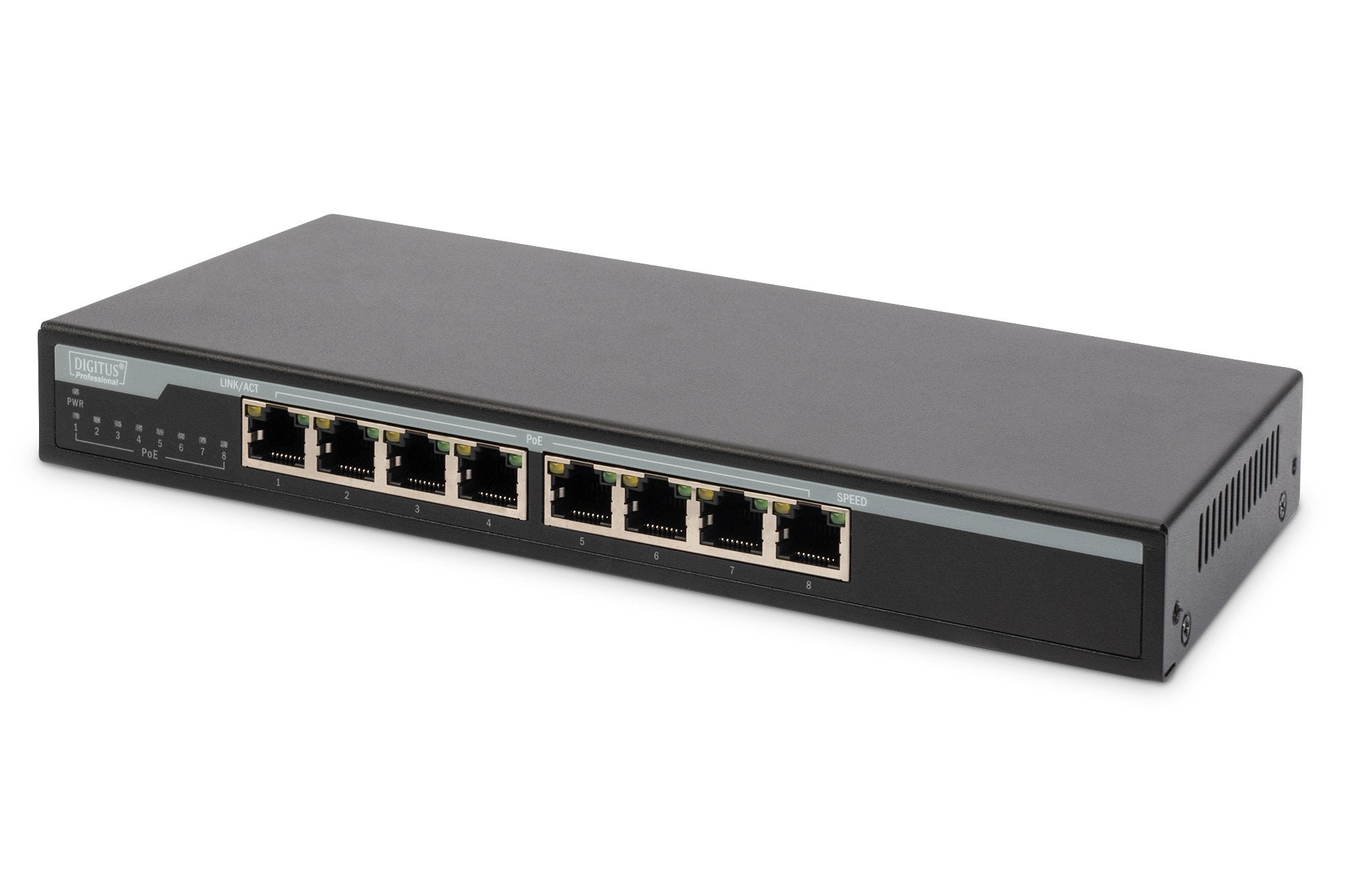 Digitus Dn-95340 Switch No Administrado Gigabit Ethernet (10/100/1000) Negro Energía Sobre Ethernet (Poe)
