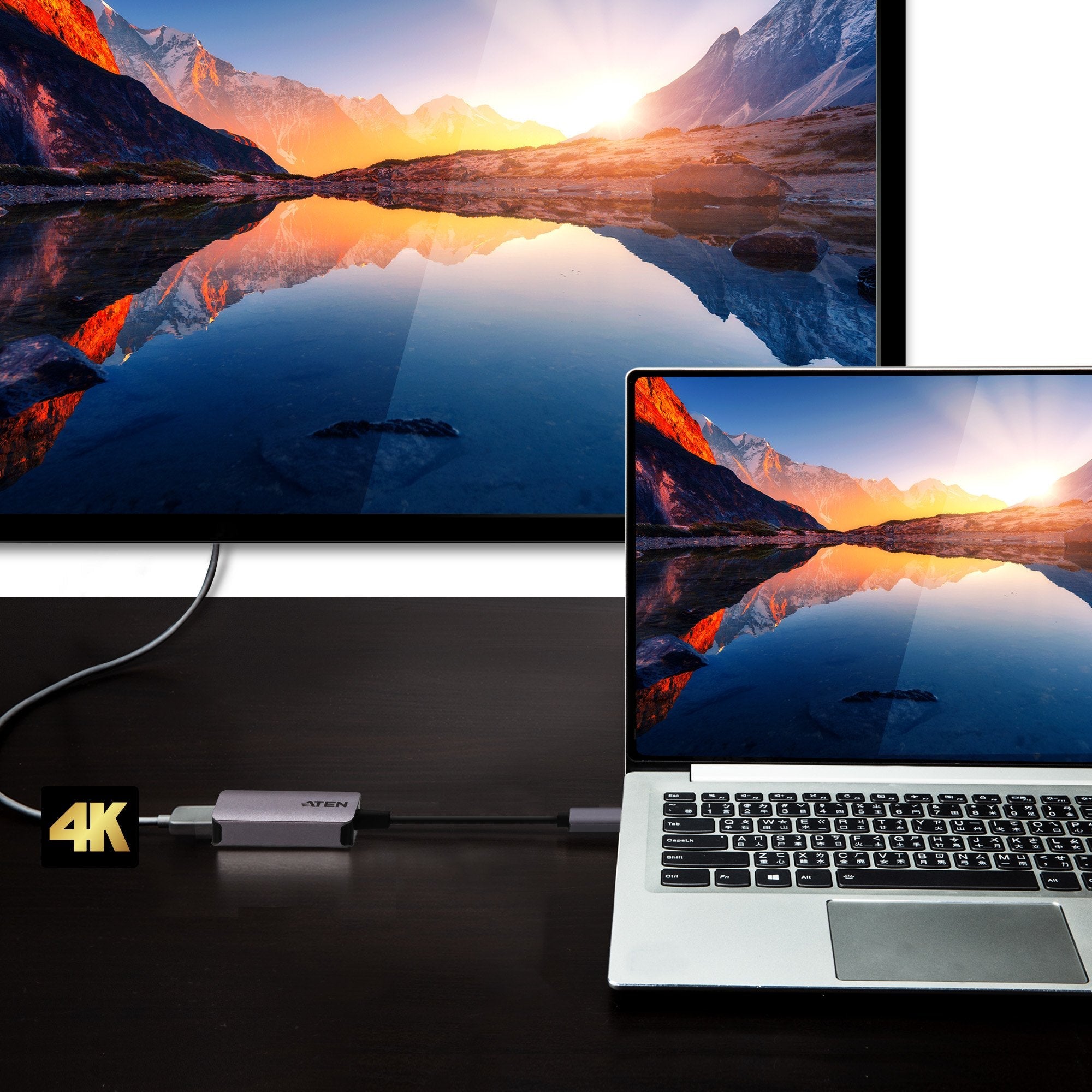 EAN 4719264649882 - ATEN UC3008A1-AT Adaptador gráfico USB 4096 x 2160 Pixeles Plata imagen 4