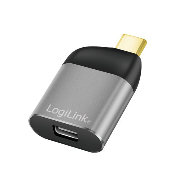 EAN 4052792068917 - LogiLink CUA0205 cambiador de género para cable USB Type-C Mini DisplayPort Negro, Gris imagen 1