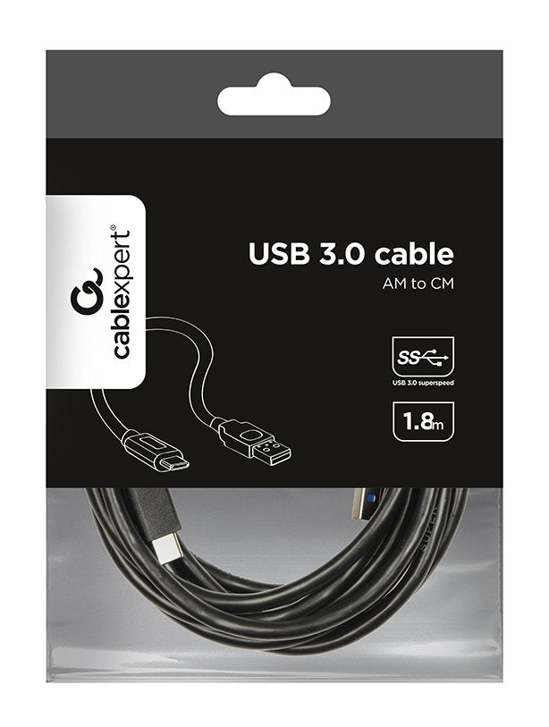 EAN 8716309086493 - Gembird CCP-USB3-AMCM-6 cable USB USB 3.2 Gen 1 (3.1 Gen 1) 1,8 m USB C USB A Negro imagen 3