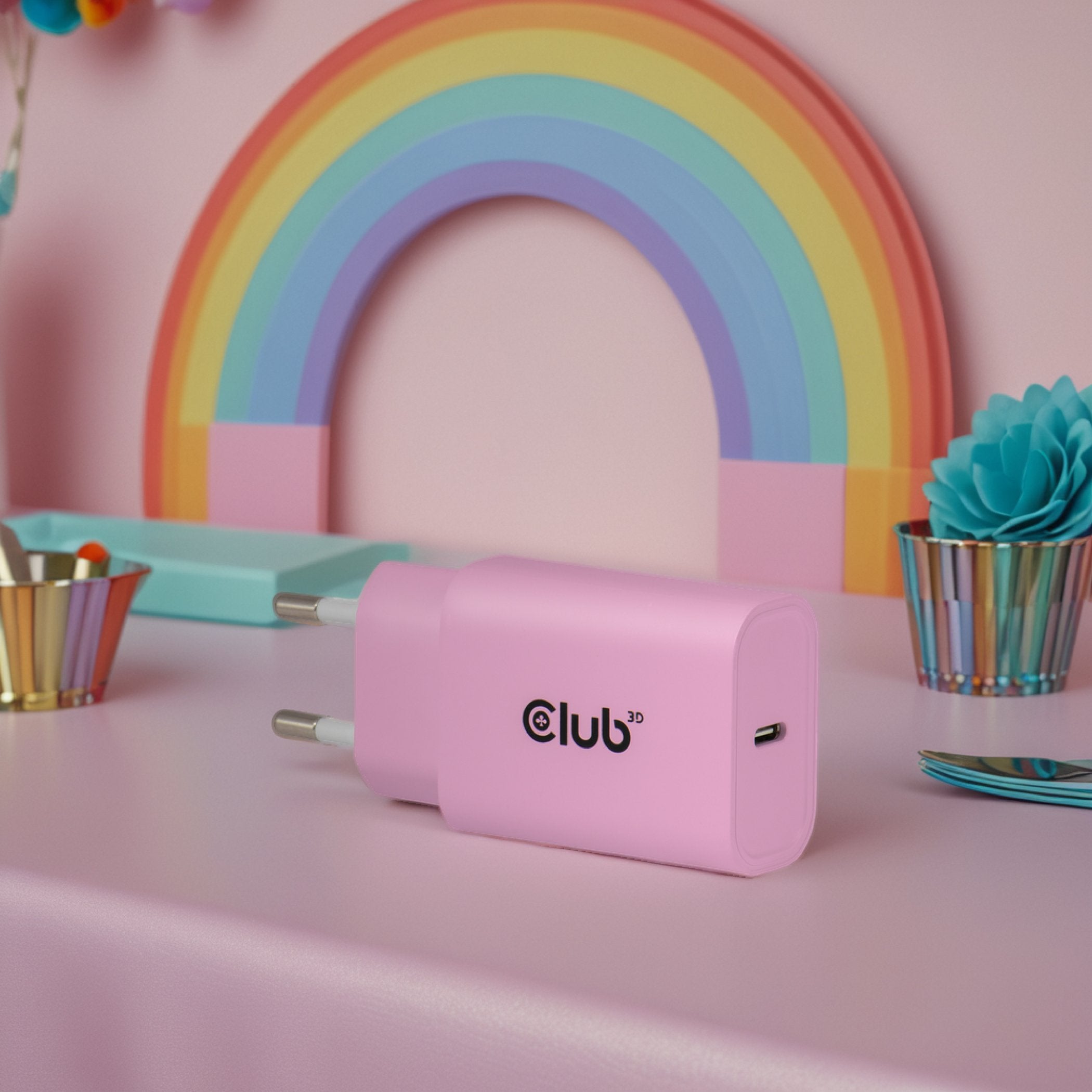 EAN 8719214473402 - CLUB3D CAC-3021 cargador de dispositivo móvil Smartphone, Universal Rosa Corriente alterna Carga rápida I imagen 7