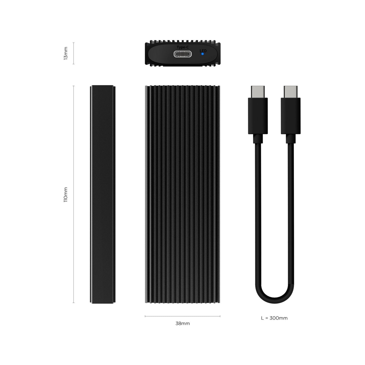 EAN 8436574707847 - AISENS ASM2-022B caja para disco duro externo Caja externa para unidad de estado sólido (SSD) Negro imagen 3