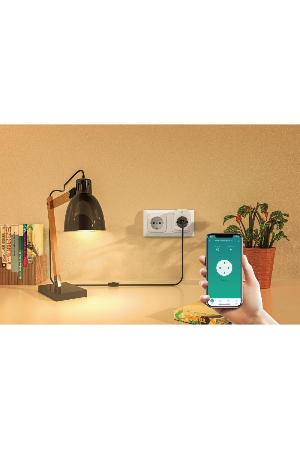 Woox R6128 Enchufe Inteligente Y Pin De Puesta A Tierra, Wifi, 16a, Enchufe Pl