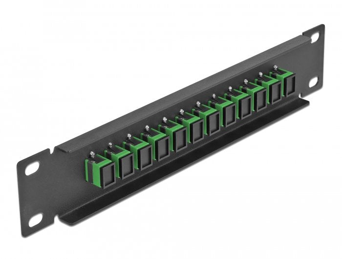 Delock 10? Lwl Patchpanel 12 Port Sc Simplex Grün 1 He Schwarz