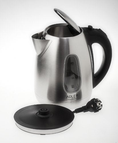 EAN 5908256832602 - Adler AD1223 tetera eléctrica 1,7 L 2000 W Negro, Acero inoxidable imagen 4