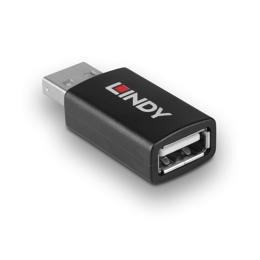Lindy 71263 Adaptador Usb-A Macho A Hembra  Type A Negro
