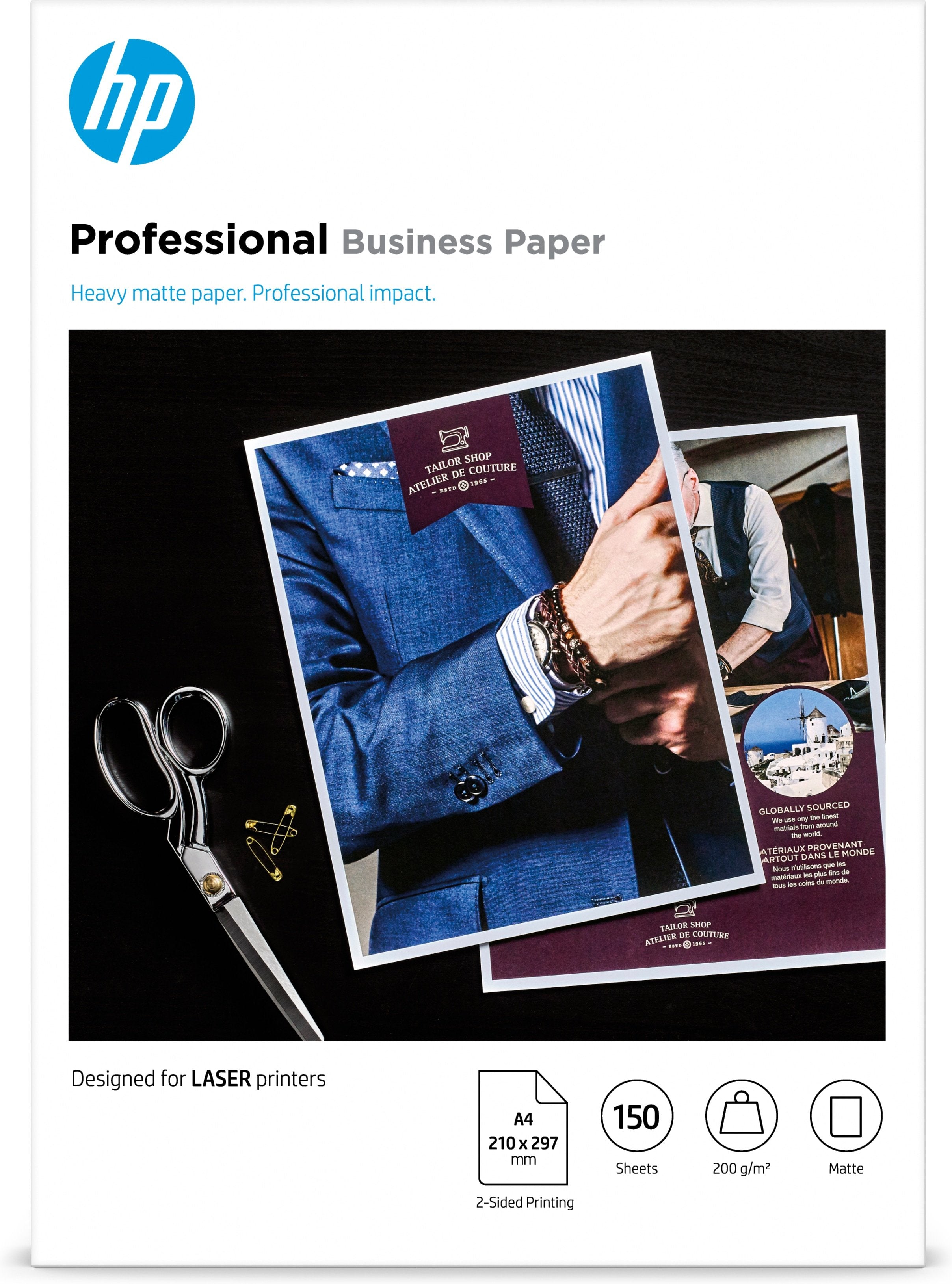 EAN 0193905504886 - HP Professional Laser Matte FSC Paper 200 gsm-150 sht/A4/210 x 297 mm papel para impresora de inyección d imagen 1