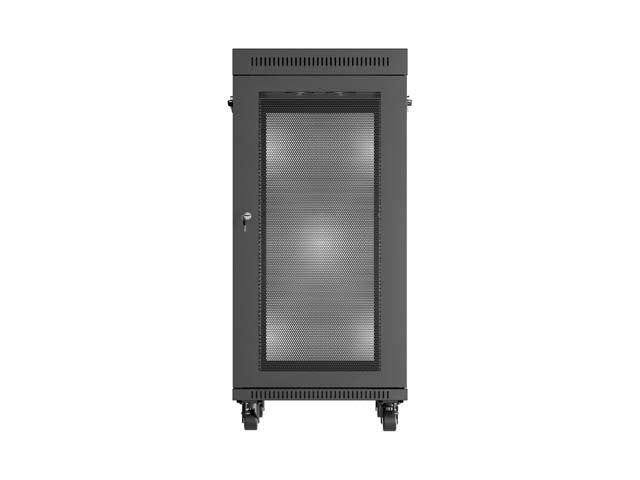 Lanberg Rack Cabinet 19" Free-Standing 24u 600x800 Flat Pack With Mesh Door Lcd Negro V2