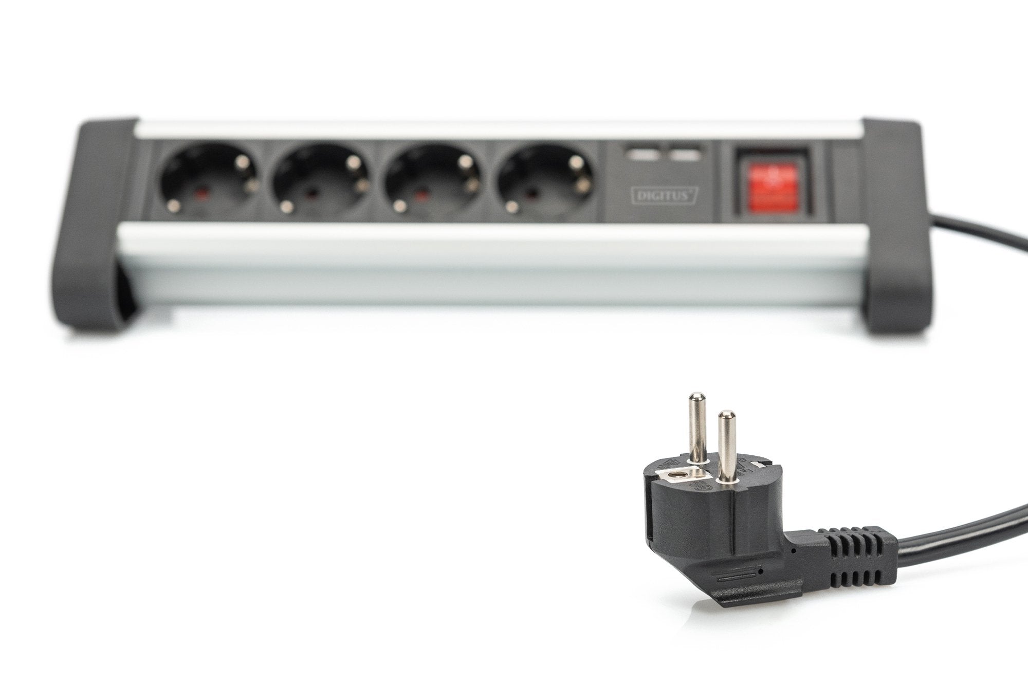 EAN 4016032443216 - Digitus DA-70614 base múltiple 1,5 m 4 salidas AC Interior Negro, Plata imagen 6