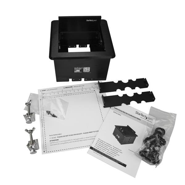 Startech.Com Caja De Gestión De Cableado Para Mesas De Conferencia - De Sobremesa - Caja De Conectividad