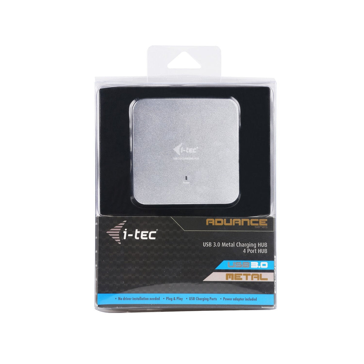 I-Tec Usb 3.0 Metal Charging Hub [4 Ports, Con Adaptador De Corriente]