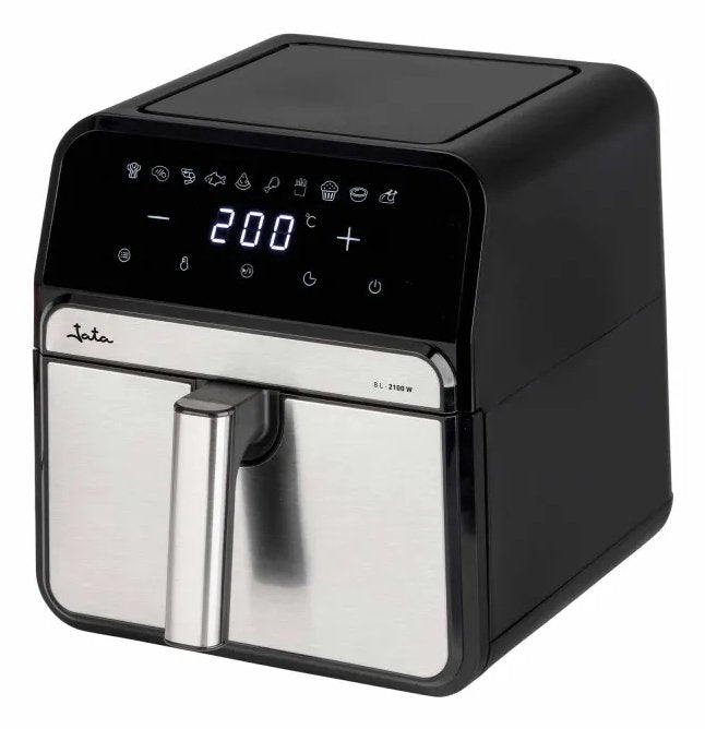 Jata Air Fryer 8l 10 Programs 200ºc Max 2100w Black-Silver Jefr1242