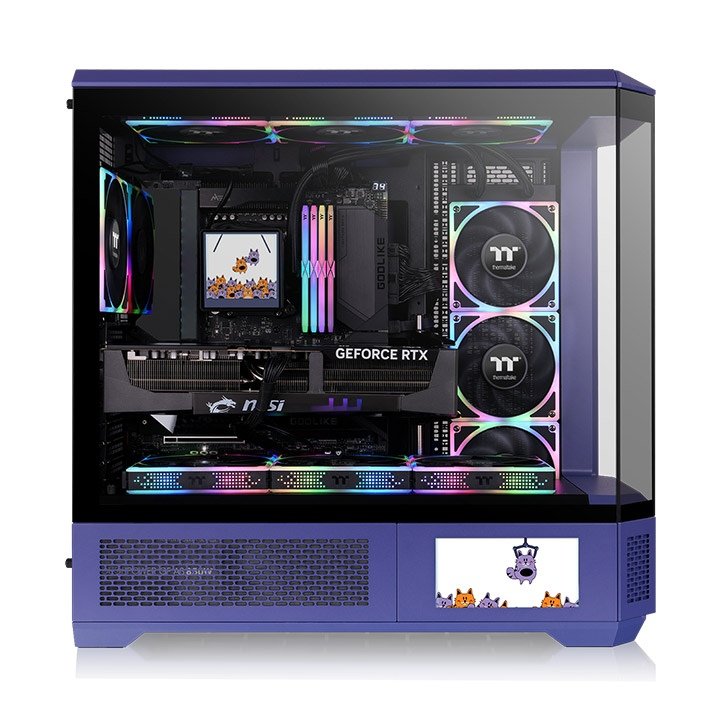 Kit De Panel Lcd Thermaltake De 6 Pulgadas Para View 600 Tg Future Dusk, Pantalla Violeta Ac-080-Oonnan-A1