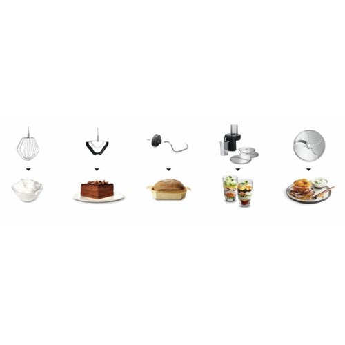 EAN 4242002966564 - Bosch MUM59N26DE robot de cocina 1000 W 3,9 L Acero inoxidable imagen 6