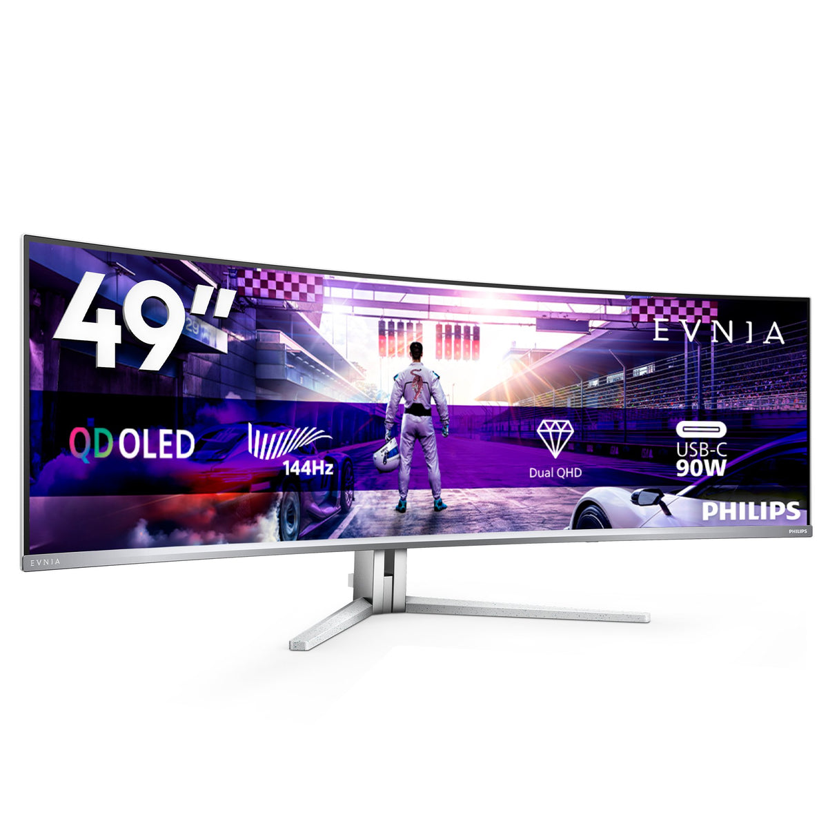 EAN 8712581803926 - Philips Evnia 8000 49M2C8900L/00 pantalla para PC 124,2 cm (48.9") 5120 x 1440 Pixeles Dual QHD QD-OLED B imagen 4