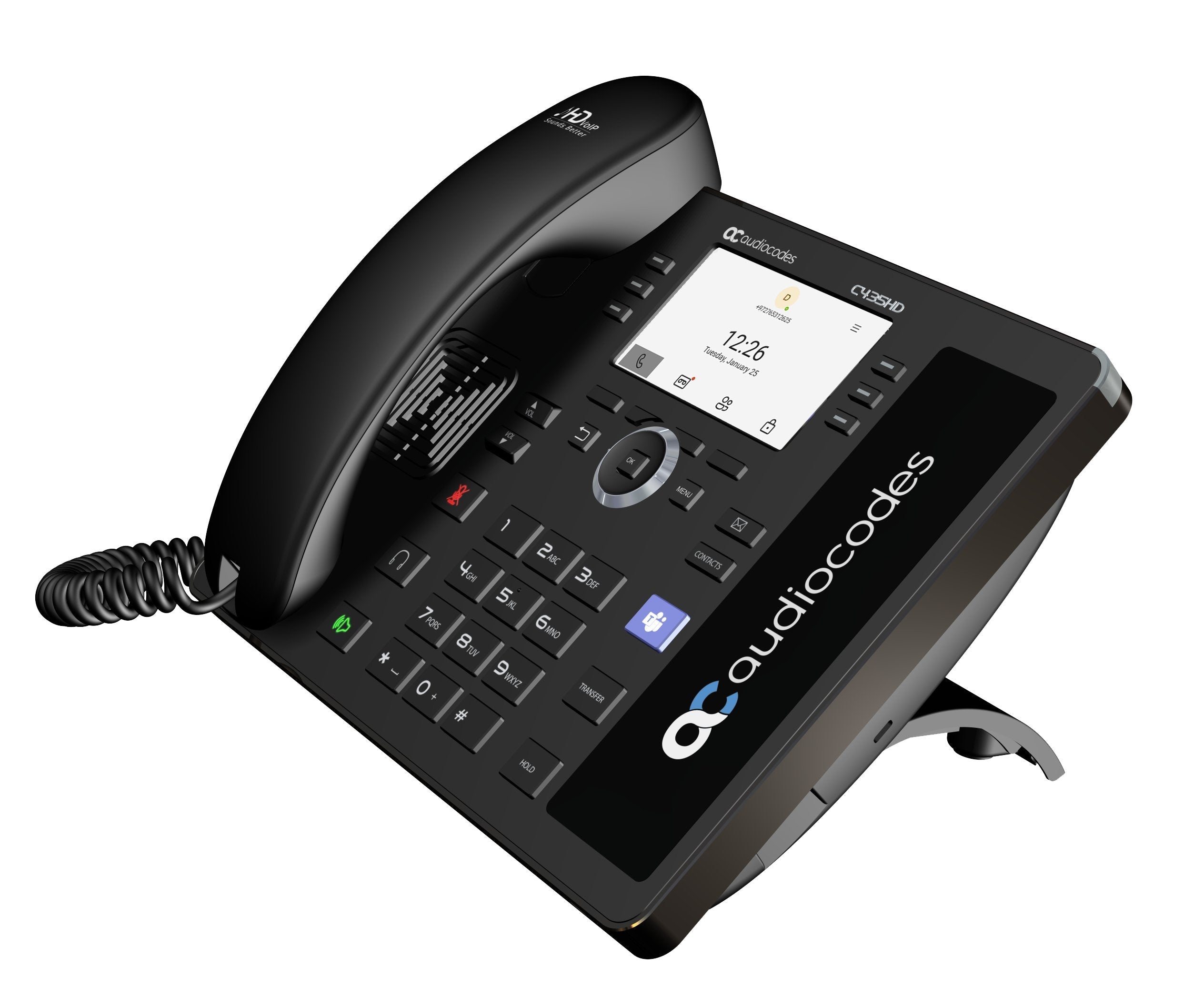 Audiocodes Teams-C435hd-R Teléfono Ip Negro Lcd