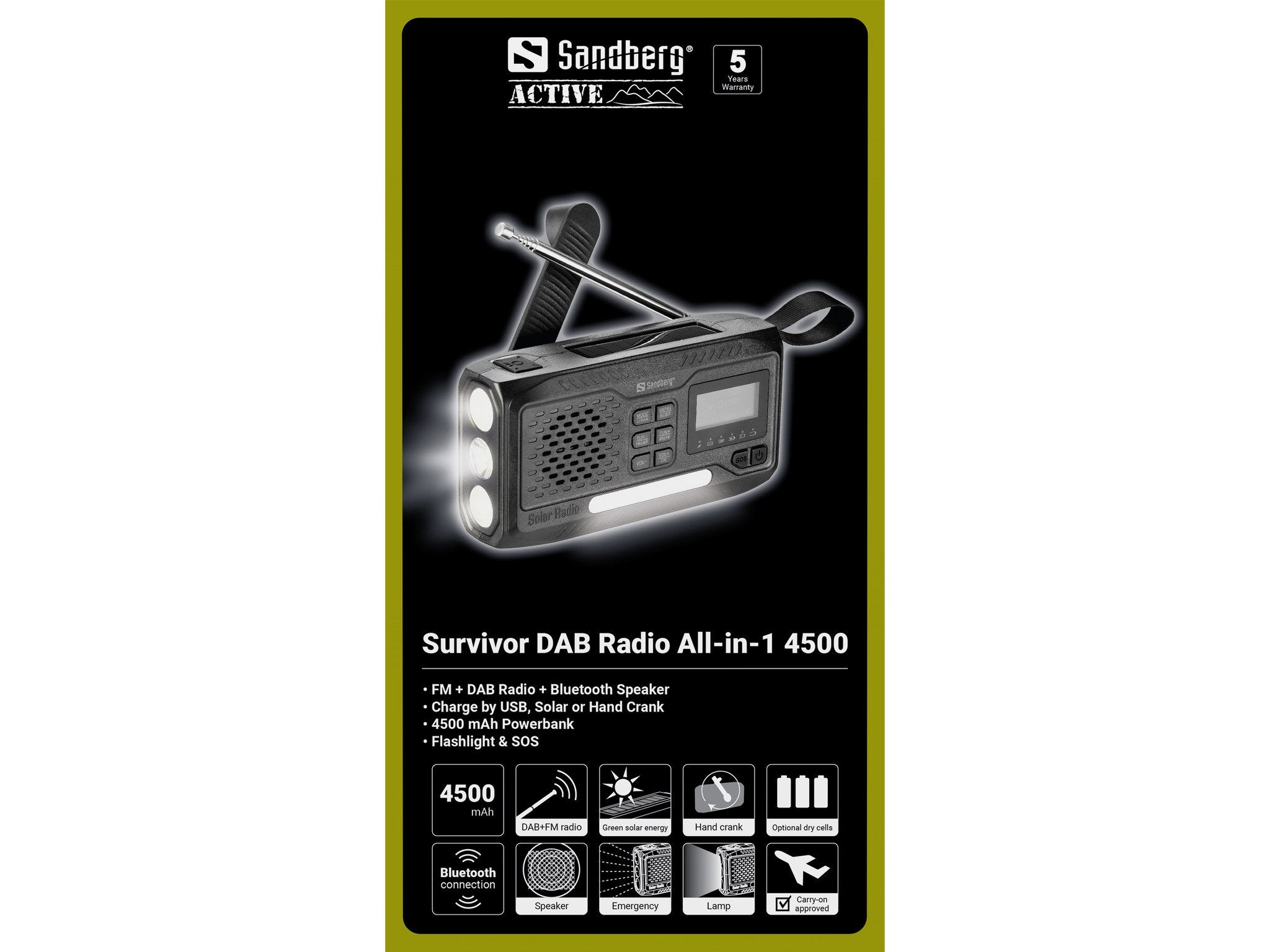 EAN 5705730421174 - Sandberg 421-17 radio Analógico y digital Negro imagen 4
